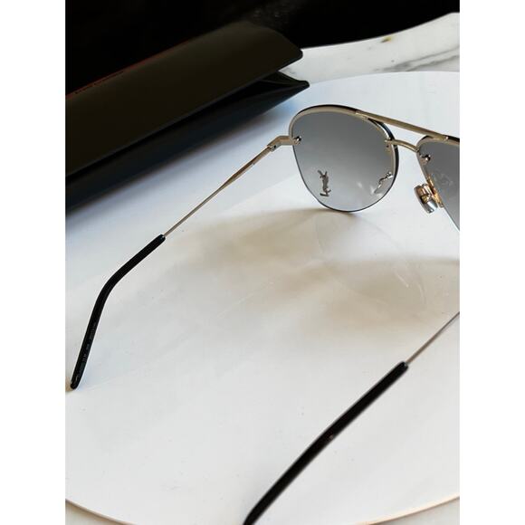 NEW Saint Laurent Classic SL 11M 005 Aviator Sunglasses - Picture 3 of 9